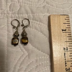 BROWN TIGER EYE EARRINGS